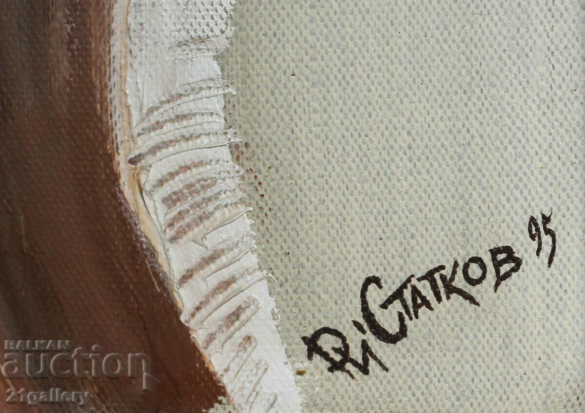 Rumen Statkov Head of an Ostrich oil paints 1995. - 7 Rumen Statkov Head of an Ostrich oil paints 1995. - 7