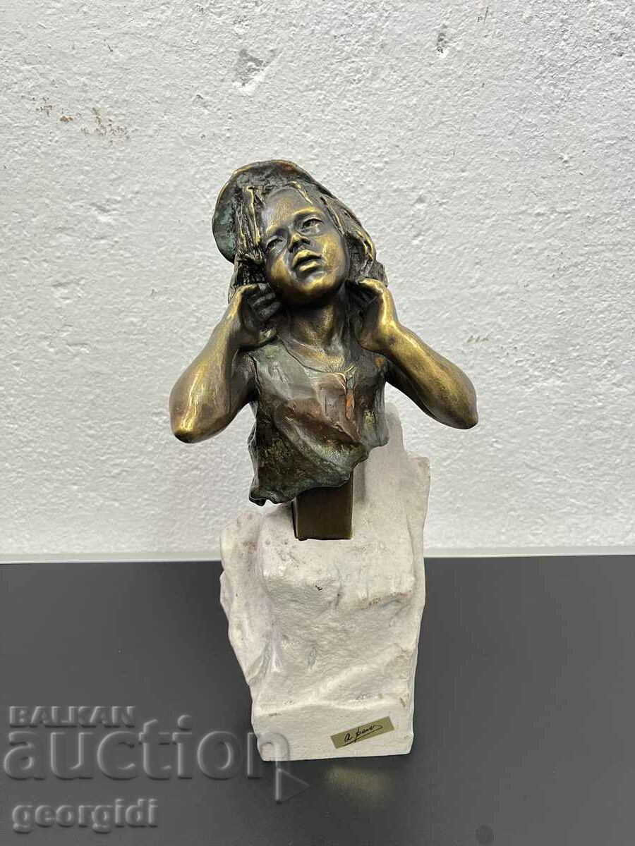 Designer bronze sculpture / figure. #6123