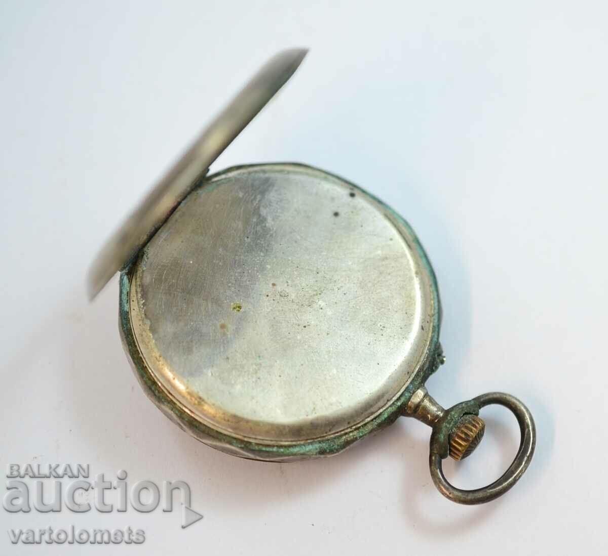 Auction  Antique Silver Pocket Watch - Not Working