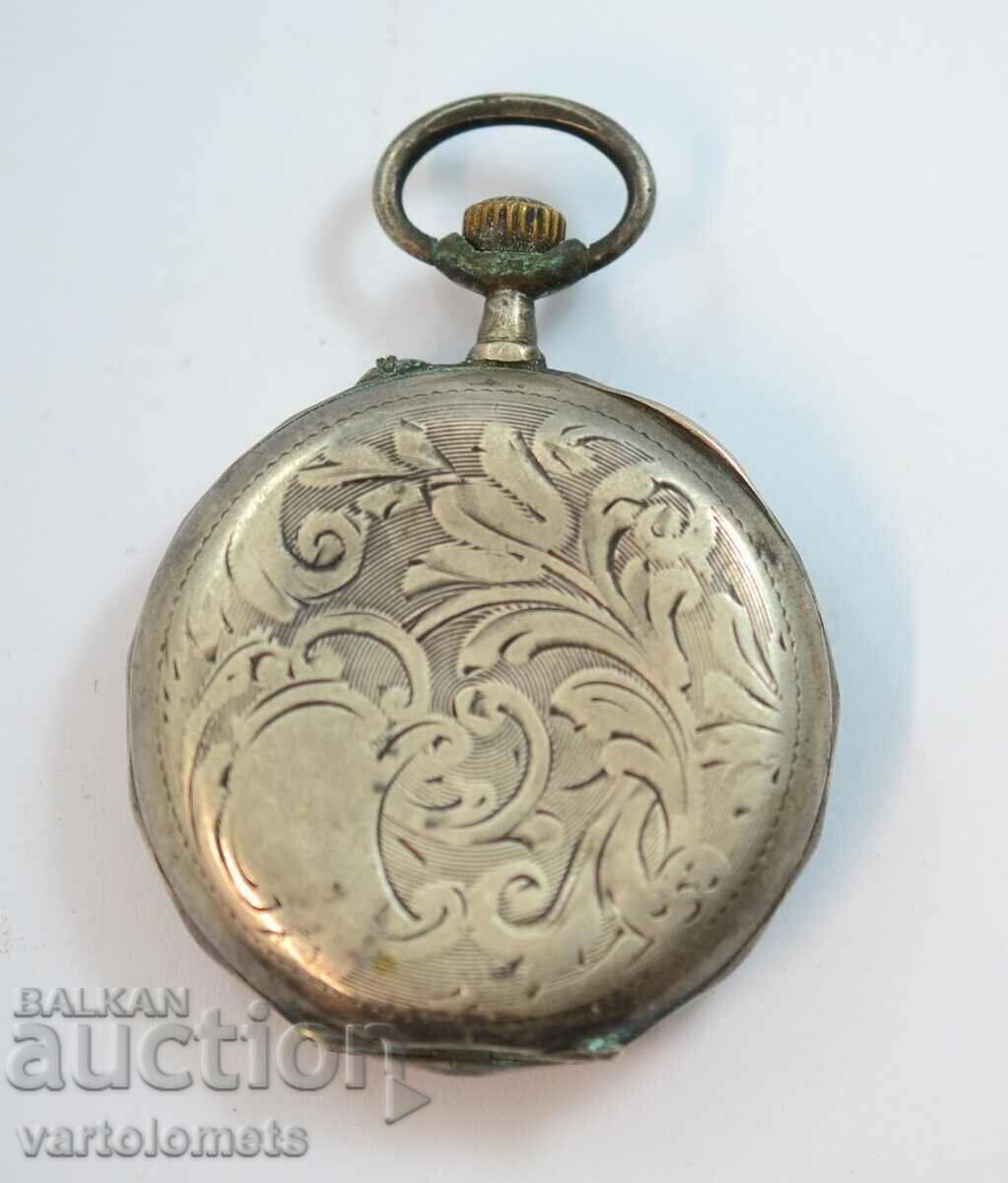 Antique Silver Pocket Watch - Not Working - 5
