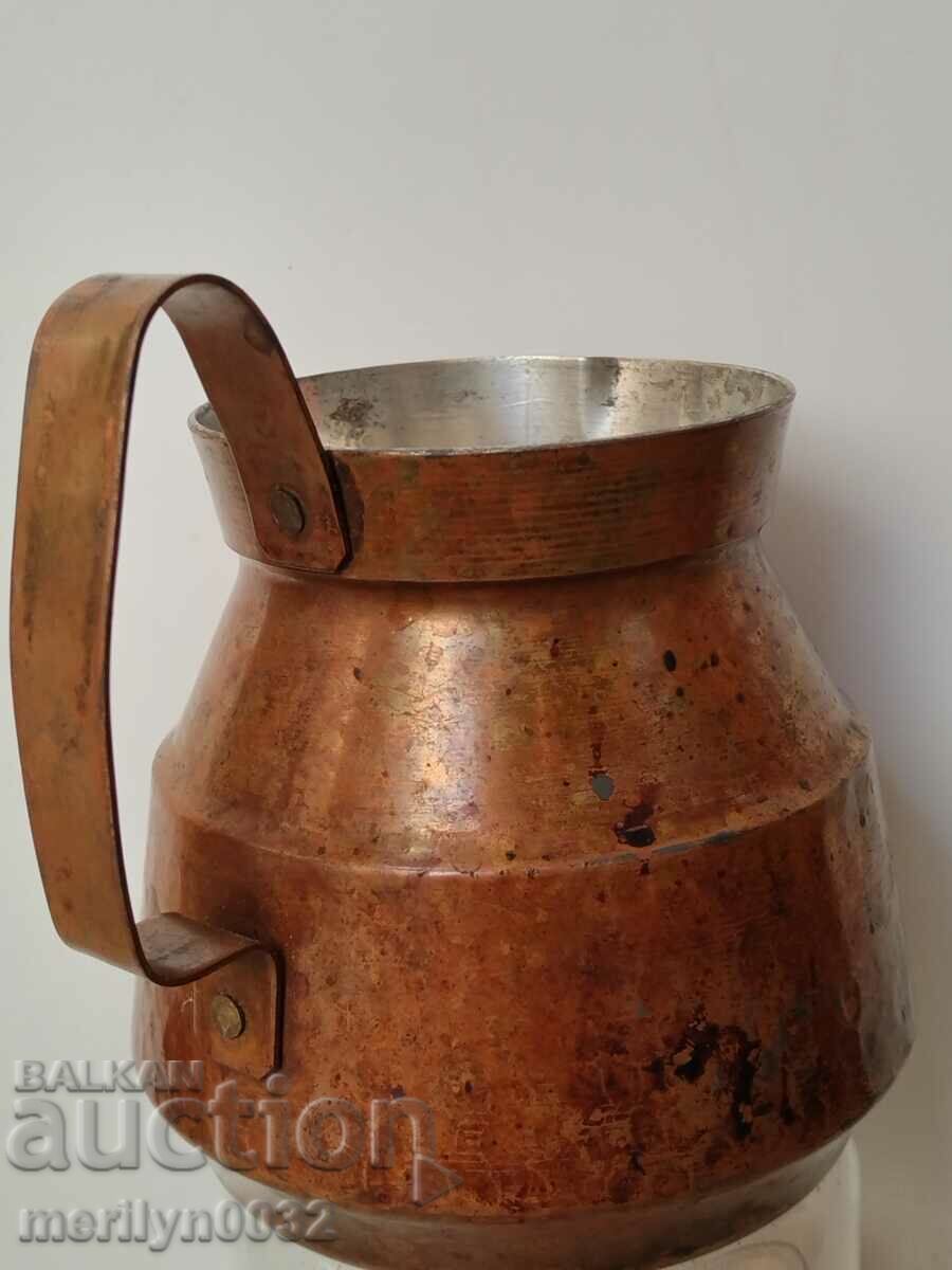 Copper tinned jug copper, copper vessel cup goblet with price 54.00 BGN | € 27.61 Copper tinned jug copper, copper vessel cup goblet with price 54.00 BGN | € 27.61