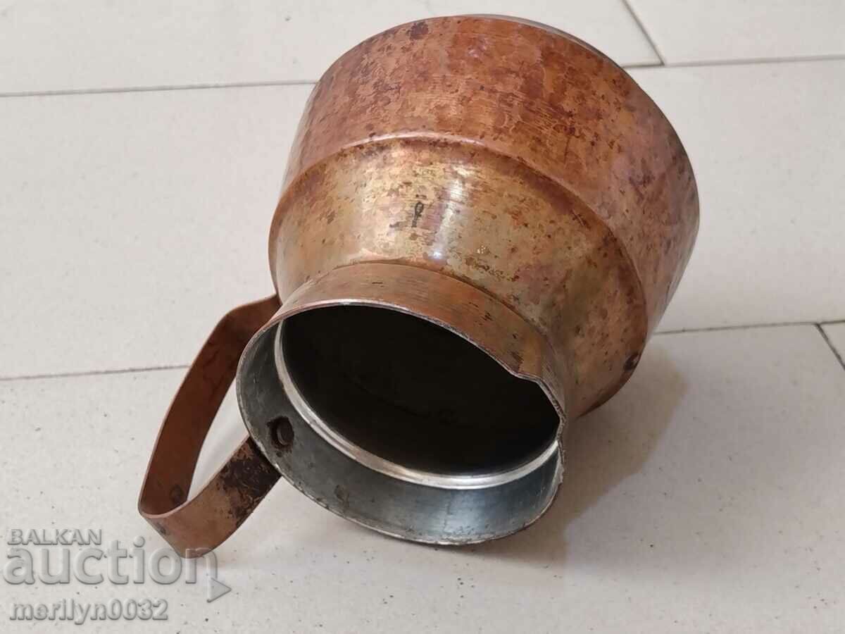 Copper tinned jug copper, copper vessel cup goblet - 6 Copper tinned jug copper, copper vessel cup goblet - 6