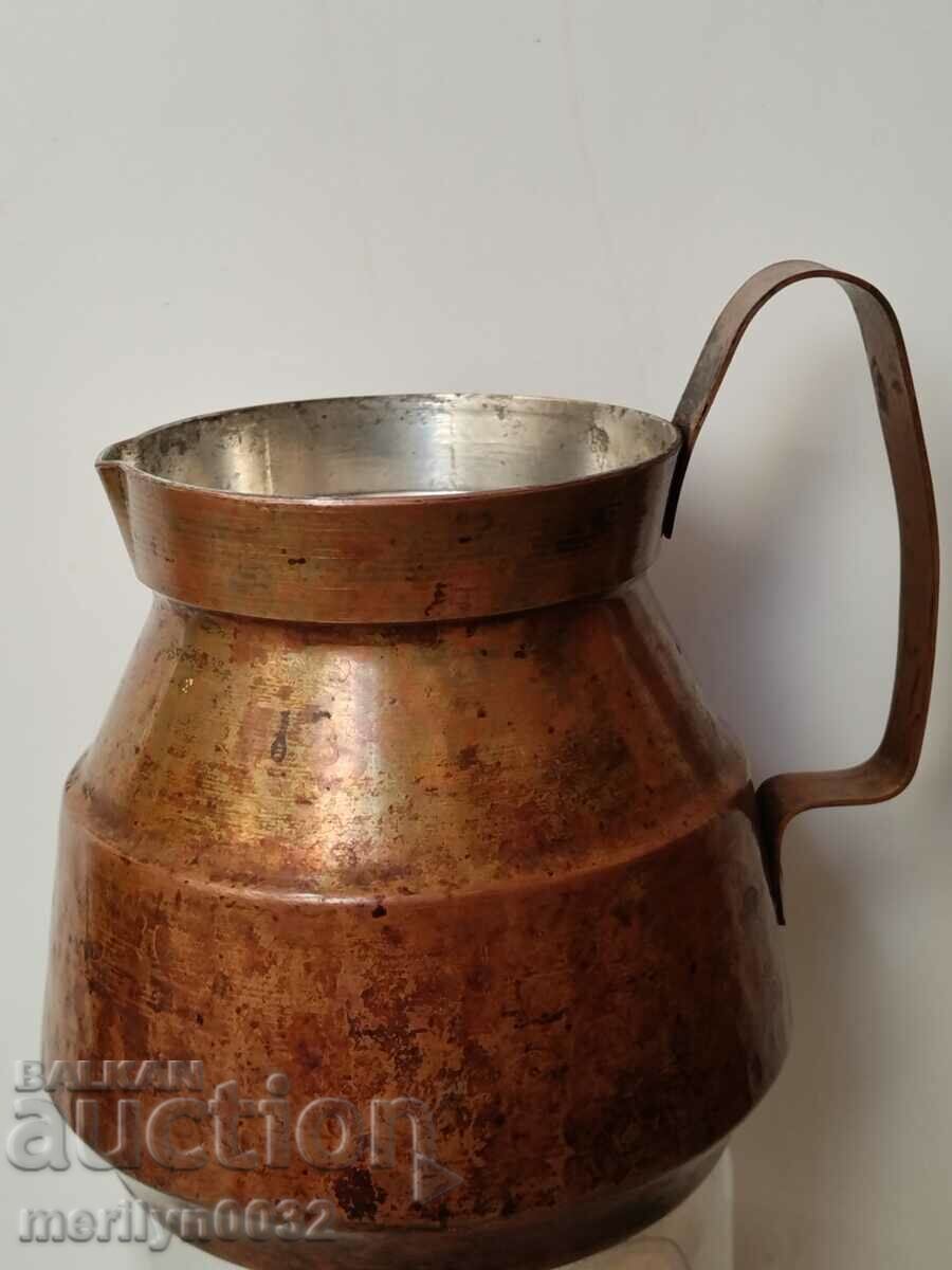 Copper tinned jug copper, copper vessel cup goblet