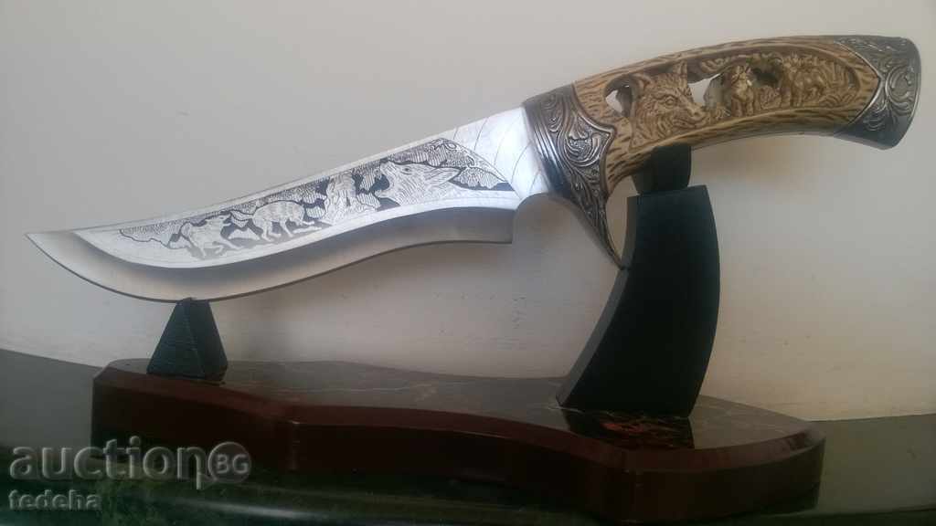 B.Z.C.!!! DRAINING, SLAUGHTERING - HUNTING KNIFE - WOLF -3- - 6