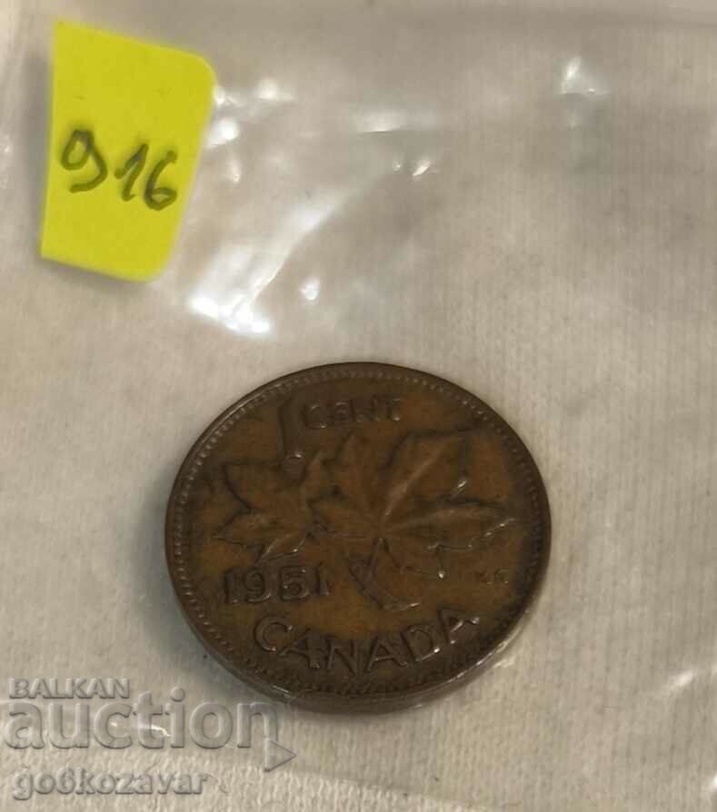 Auction  Canada 1 cent 1951