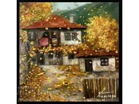 Denitsa Garelova oil painting 30/30 "Scattered memories"