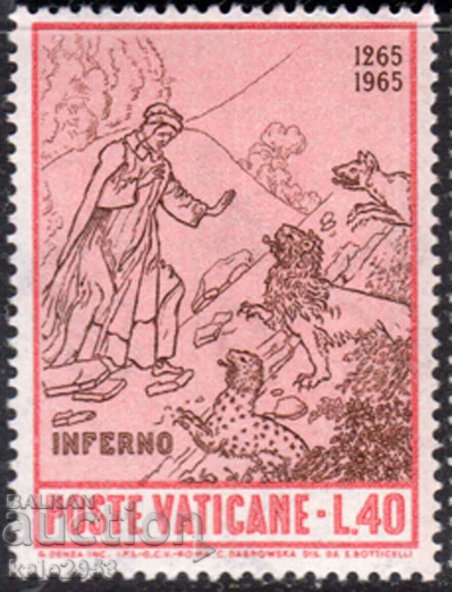 Italy/Vatican-1965-700 years from the birth of Dante, MNH