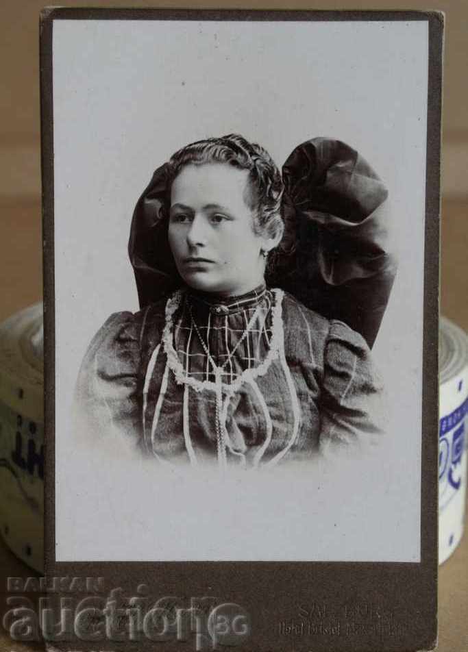 ,19TH CENTURY PERFECT OLD PHOTO PORTRAIT CARDBOARD