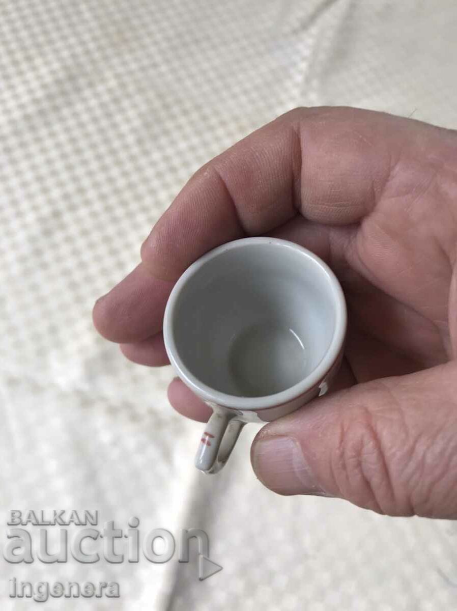 PORCELAIN MINI ANTIQUE CONKANE CUP-1961 with price 12.00 BGN | € 6.14 PORCELAIN MINI ANTIQUE CONKANE CUP-1961 with price 12.00 BGN | € 6.14