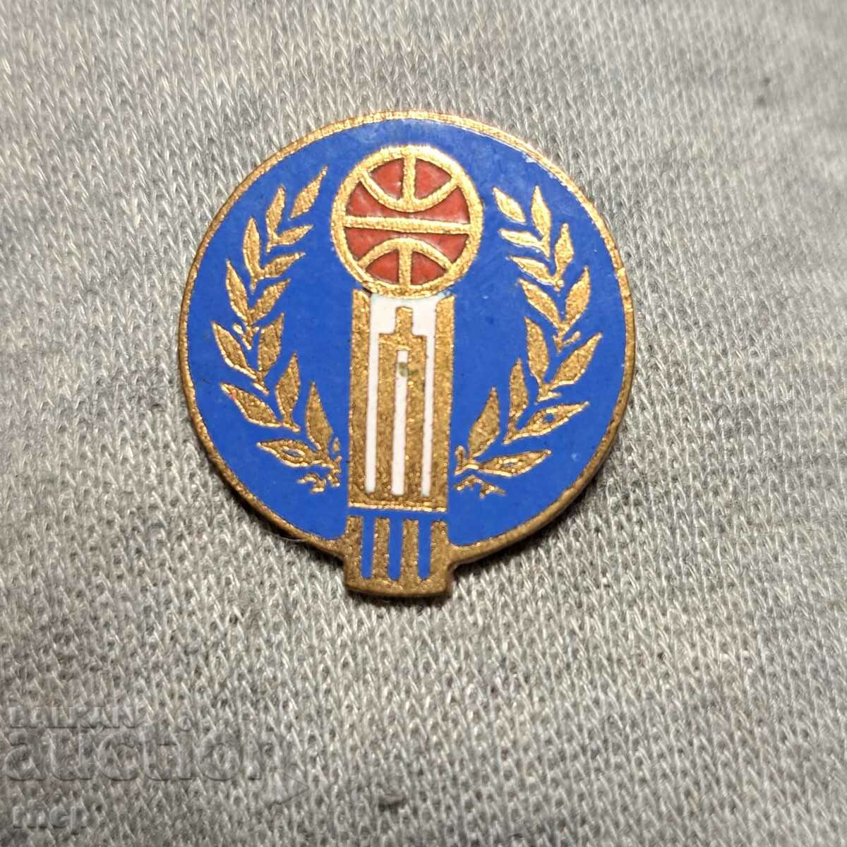 Basketball Federation old badge enamel