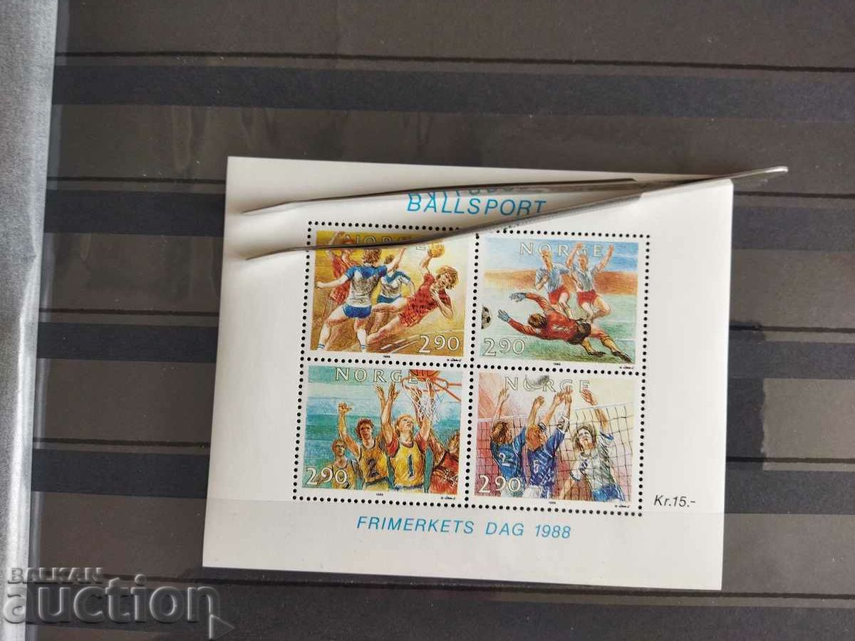 Norway Michel Block No. 10 from 1988. sport with price 6.00 BGN | € 3.07 Norway Michel Block No. 10 from 1988. sport with price 6.00 BGN | € 3.07