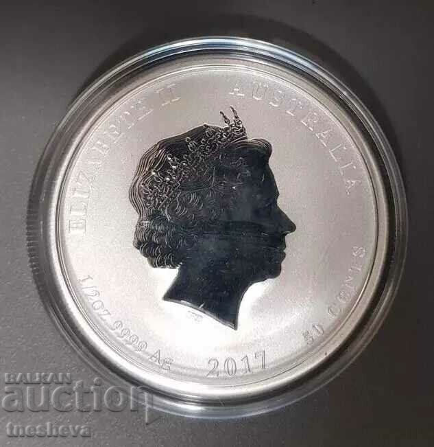 1 oz Lunar, Year of the Rooster 2017 with price 198.00 BGN | € 101.24