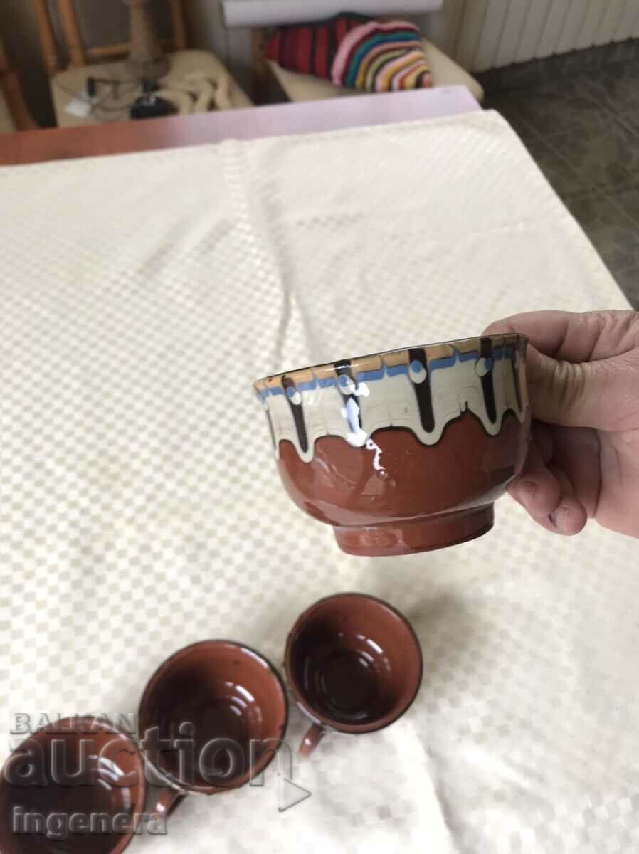 CERAMIC TROJANSKA GLASS GLASS NEW-4 BR. LABEL - 5 CERAMIC TROJANSKA GLASS GLASS NEW-4 BR. LABEL - 5