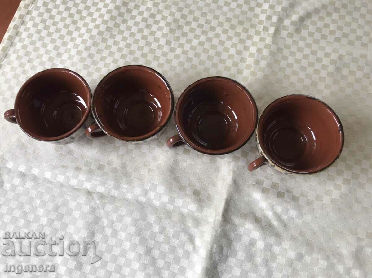 CERAMIC TROJANSKA GLASS GLASS NEW-4 BR. LABEL - 6 CERAMIC TROJANSKA GLASS GLASS NEW-4 BR. LABEL - 6