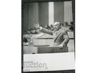 Old photo Todor Zhivkov at the plenum old photo photo