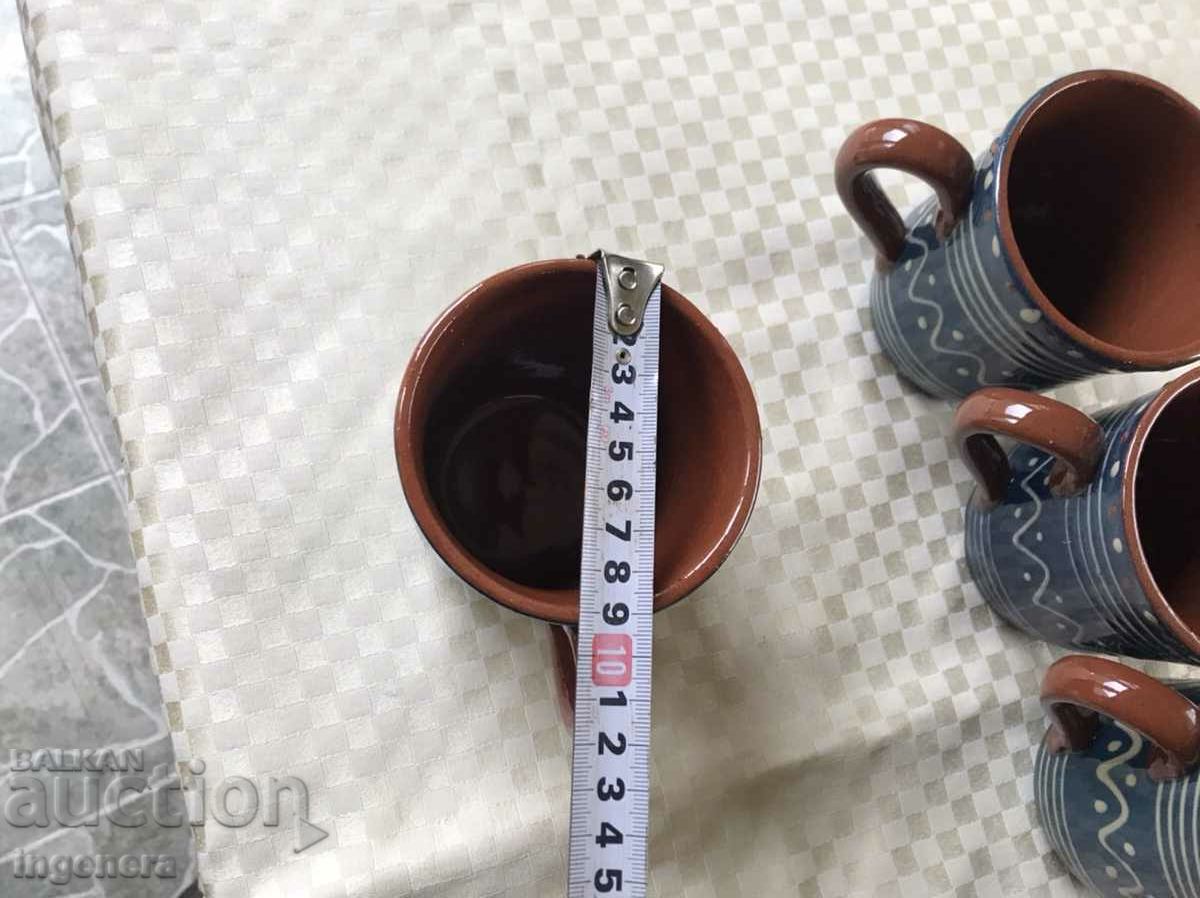 CERAMIC TROJAN MUG MUG LARGE SERVICE-6 PCS. - 6 CERAMIC TROJAN MUG MUG LARGE SERVICE-6 PCS. - 6