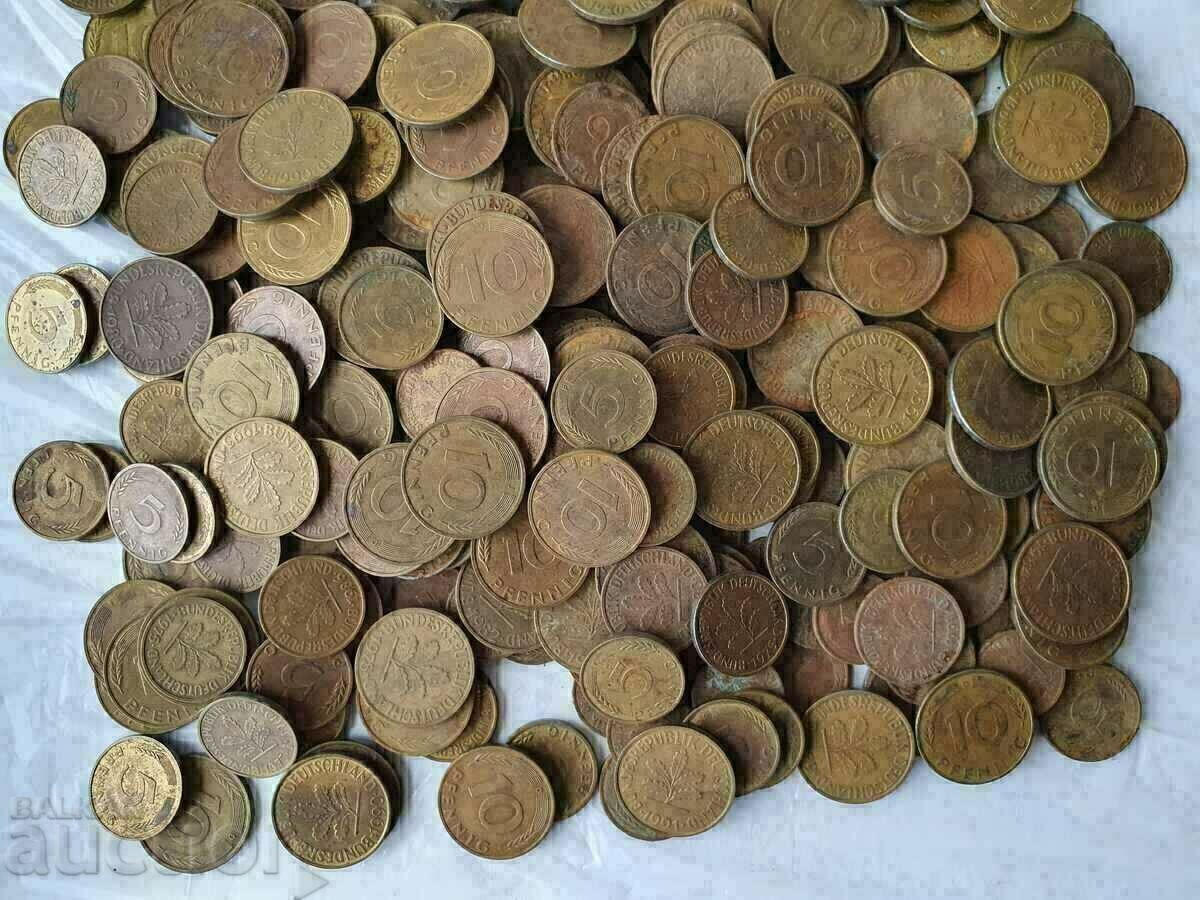 55 German Mark coins - FRG. They are becoming increasingly rare. - 5 55 German Mark coins - FRG. They are becoming increasingly rare. - 5