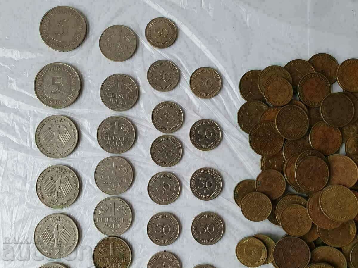 55 German Mark coins - FRG. They are becoming increasingly rare. - 6 55 German Mark coins - FRG. They are becoming increasingly rare. - 6