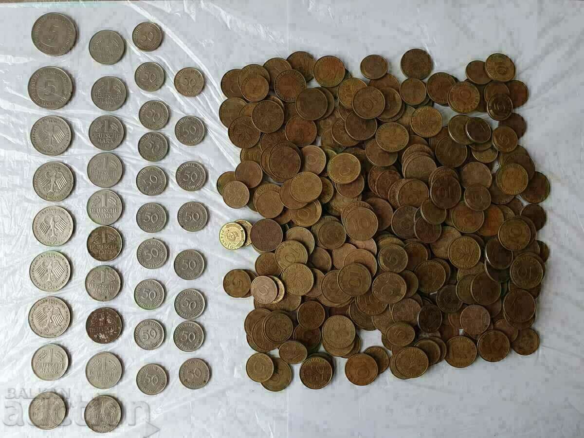 55 γερμανικά νομίσματα - FRG. Είναι όλο και πιο σπάνια.