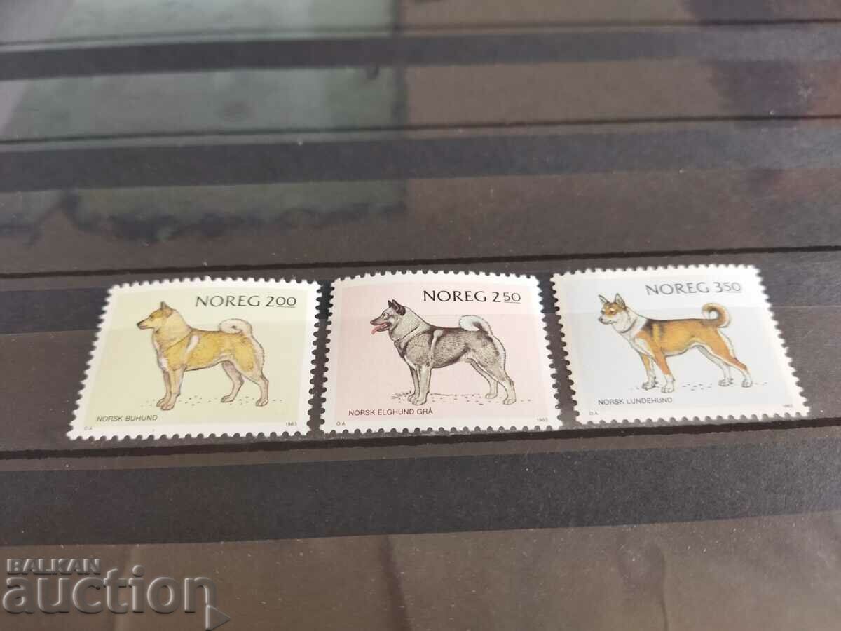 Norway Michel No. 878/80 of 1983. animals, dogs with price 2.50 BGN | € 1.28 Norway Michel No. 878/80 of 1983. animals, dogs with price 2.50 BGN | € 1.28