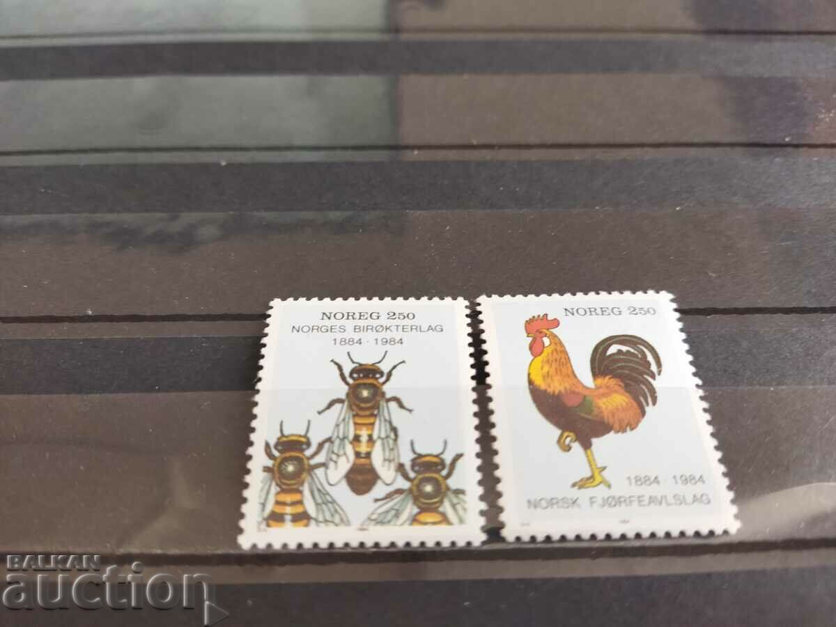 Norway Michel No. 908/09 of 1984. fauna birds bees with price 1.40 BGN | € 0.72 Norway Michel No. 908/09 of 1984. fauna birds bees with price 1.40 BGN | € 0.72