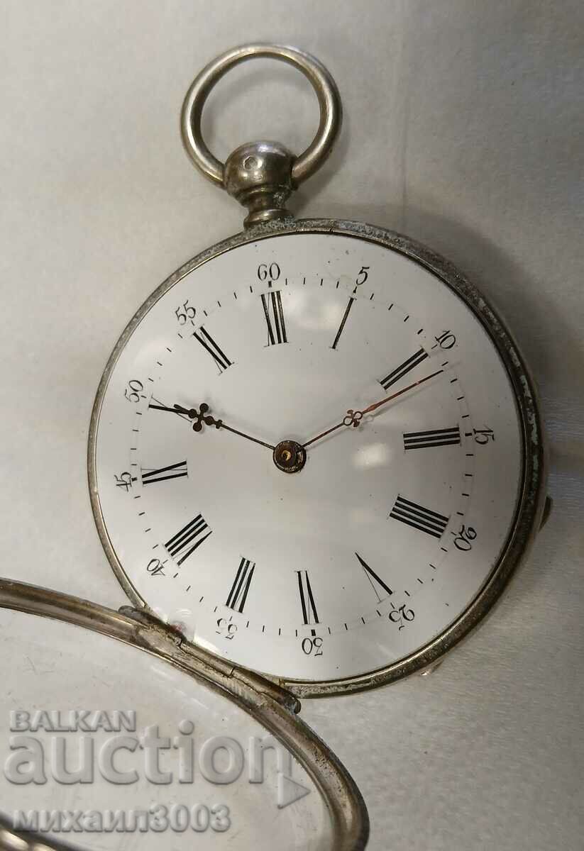 ANTIQUE SILVER WATCH WITH KEY with price 199.00 BGN | € 101.75