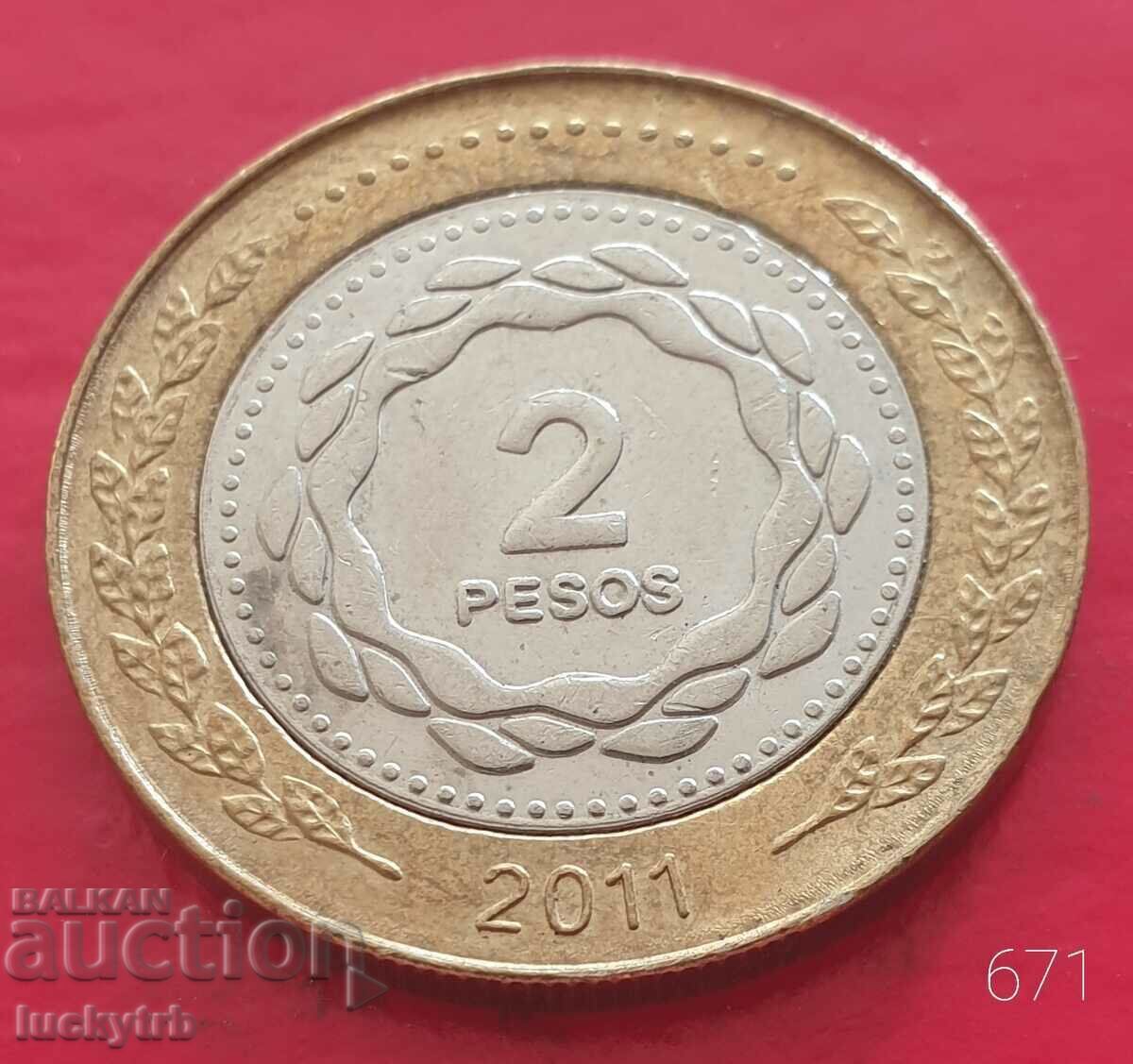2 pesos 2011 - Argentina 2 pesos 2011 - Argentina
