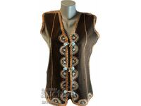 Women's vest of fine wool with embroidery, folk costume