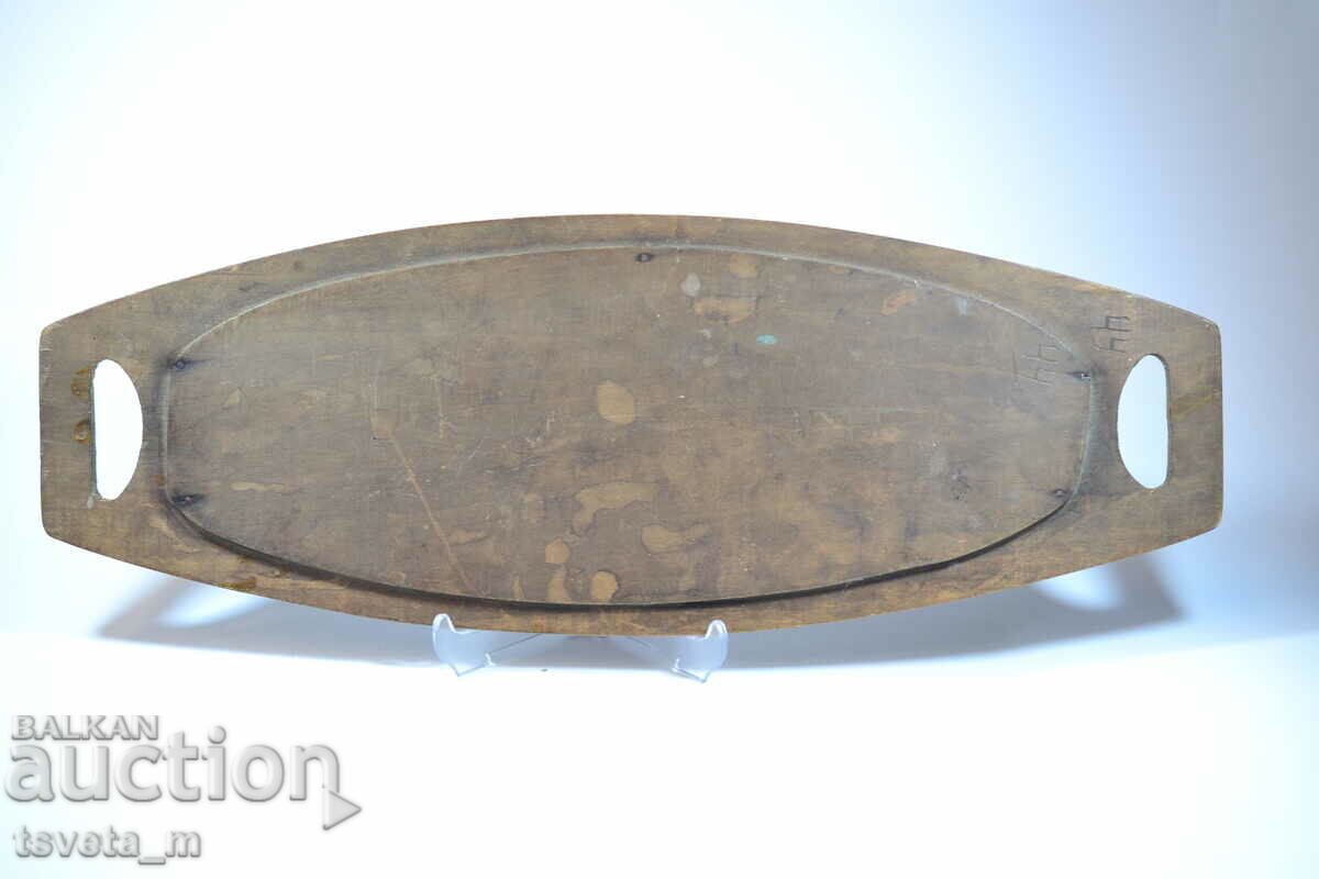 Delivery of Wooden tray, handmade, pyrographed and colored Delivery of Wooden tray, handmade, pyrographed and colored