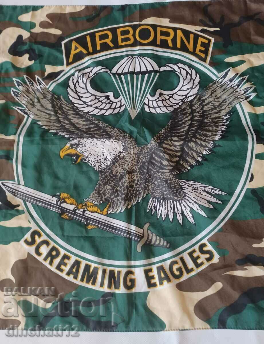 Военно знаме. FLAG AIRBORNE SCREAMING EAGLES с цена € 18.00 | 35.21 лв.