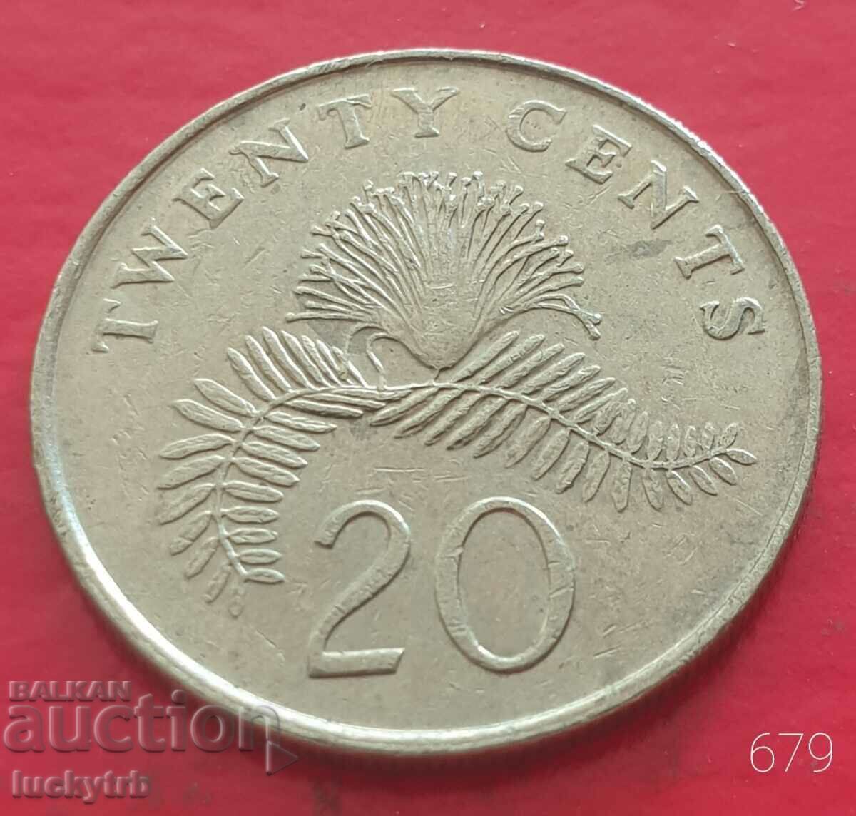 20 cents 1987 - Singapore