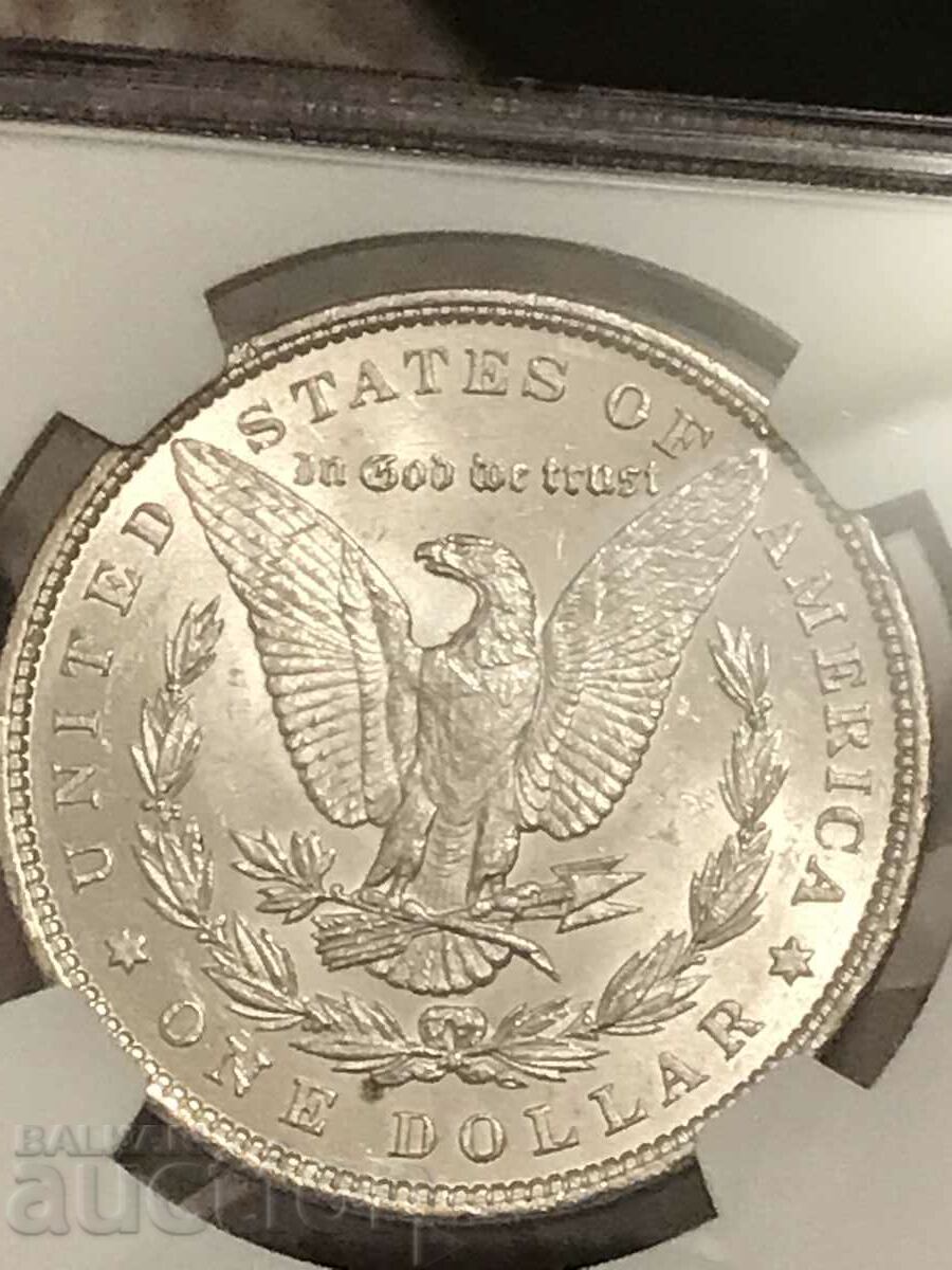 Delivery of USA America 1 Morgan Dollar 1896 Silver NGC UNC