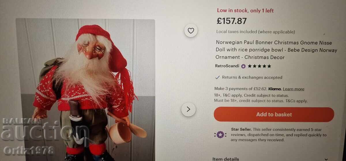 Delivery of Bebe Norway Paul Bonner – Collectible Vintage Christmas Gnome Delivery of Bebe Norway Paul Bonner – Collectible Vintage Christmas Gnome