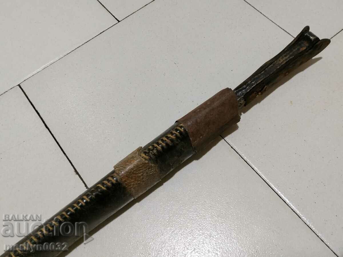 Licitație Cuțit ciobănesc forjat karakulak teacă lamă ștanță corn de bivol