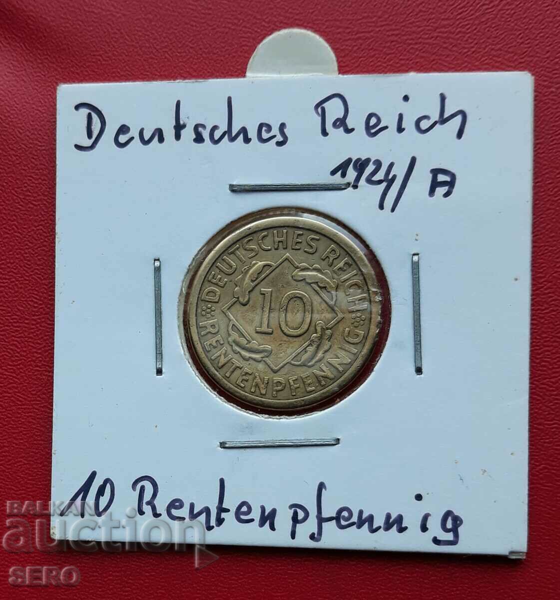 Germania-10 Pfennig 1924 A-Berlin