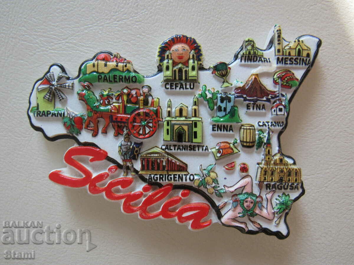 Auction Magnet from Sicily, Italy-1 Auction Magnet from Sicily, Italy-1