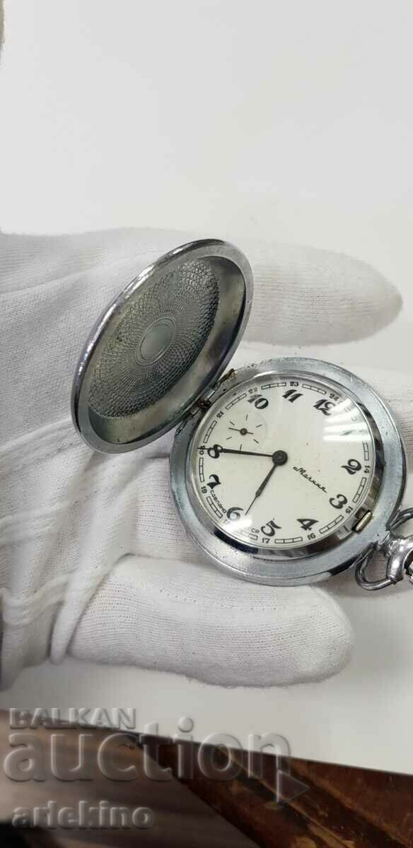 Delivery of USSR Russian pocket watch - Lightning - two flaps Delivery of USSR Russian pocket watch - Lightning - two flaps