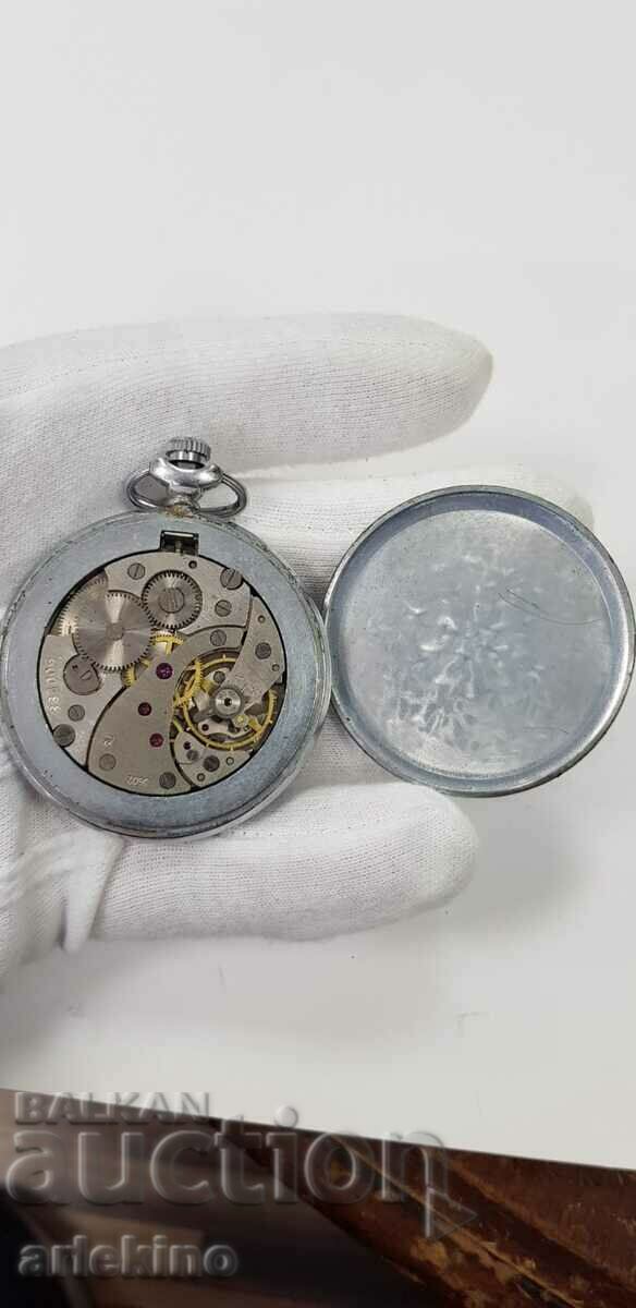 USSR Russian pocket watch - Lightning - two flaps - 6 USSR Russian pocket watch - Lightning - two flaps - 6
