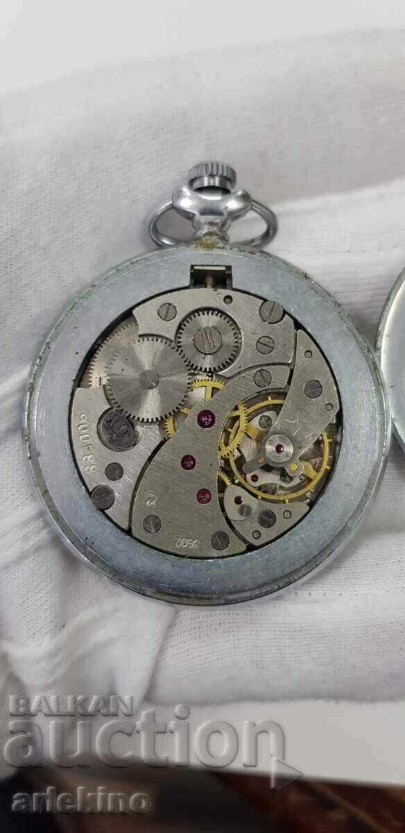 USSR Russian pocket watch - Lightning - two flaps - 7 USSR Russian pocket watch - Lightning - two flaps - 7
