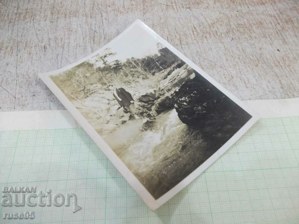 Auction Old photo of a Bulgarian man in an American river Auction Old photo of a Bulgarian man in an American river