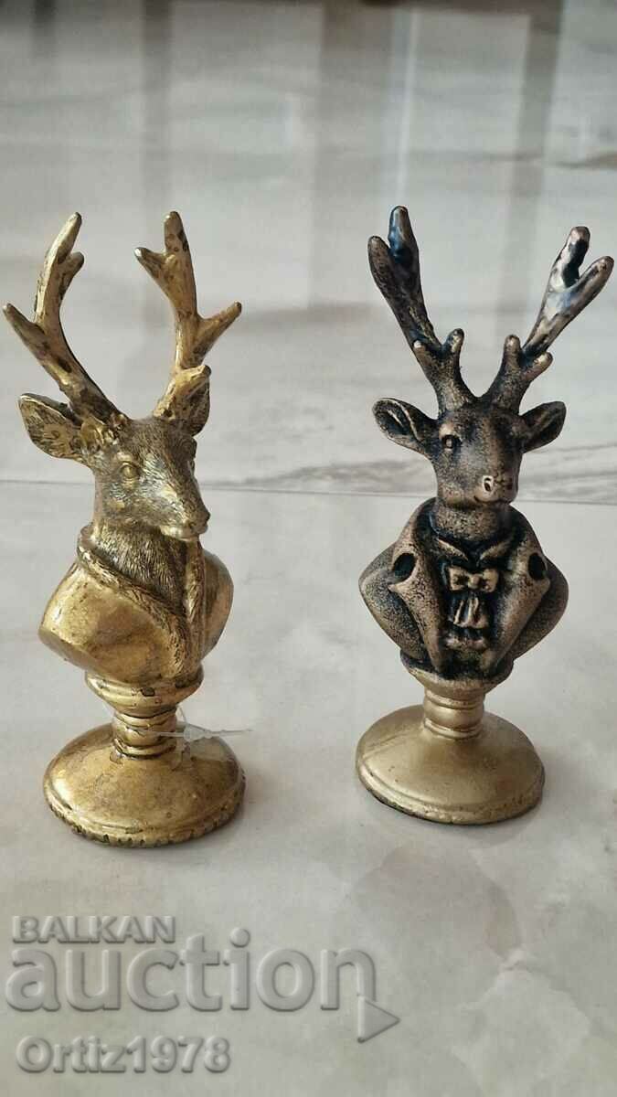 Deer busts - gentlemen:) - 14 cm with price 28.00 BGN | € 14.32 Deer busts - gentlemen:) - 14 cm with price 28.00 BGN | € 14.32