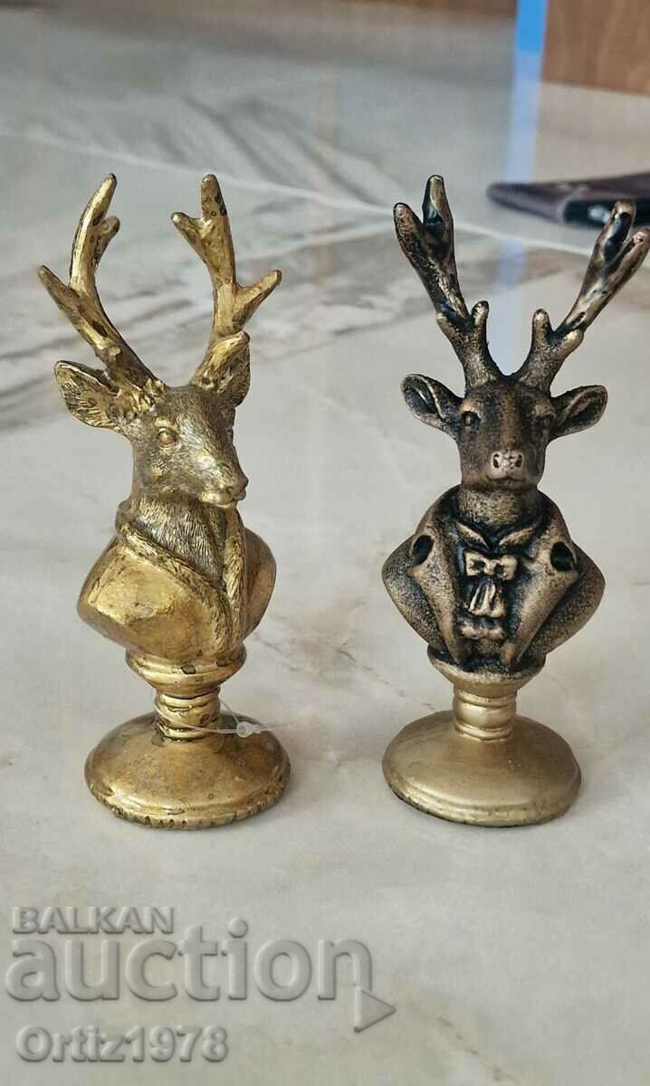 Deer busts - gentlemen:) - 14 cm