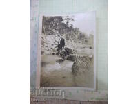 Old photo of a Bulgarian man in an American river - 1