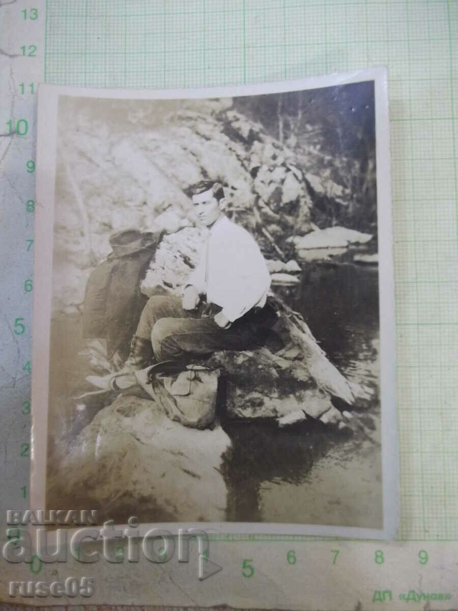 Old photo of a Bulgarian man in an American river - 3