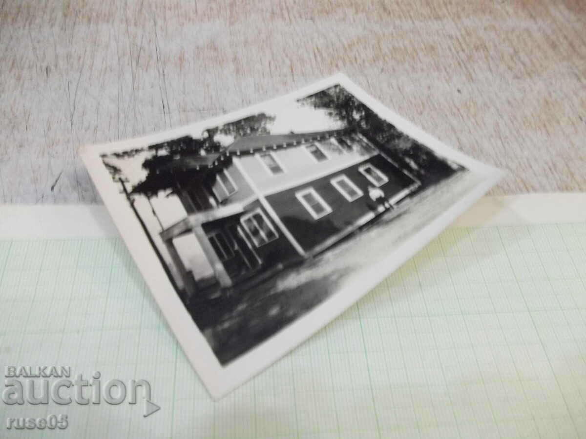 Auction Old photo of a Bulgarian man in front of a house in America Auction Old photo of a Bulgarian man in front of a house in America
