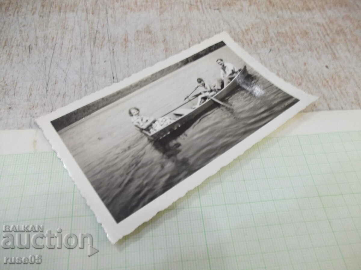 Auction Old photo of a family with a boat in America Auction Old photo of a family with a boat in America