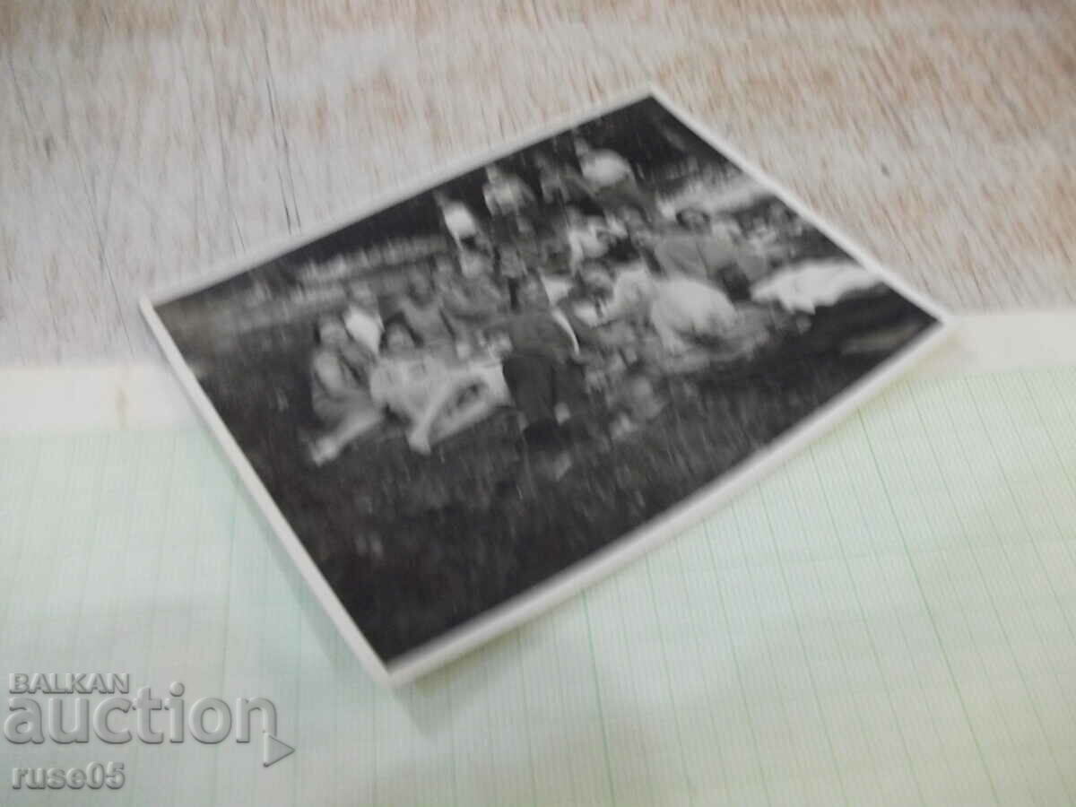 Auction Old photo of Bulgarians on a picnic in America Auction Old photo of Bulgarians on a picnic in America