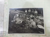 Old photo of Bulgarians on a picnic in America