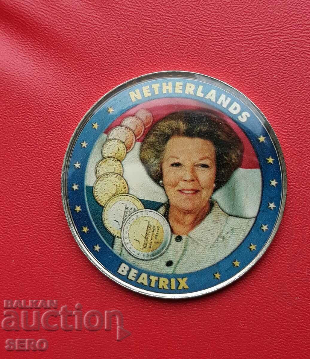 Netherlands-Medal/Colored/-Beatrix-Queen 1980-2013