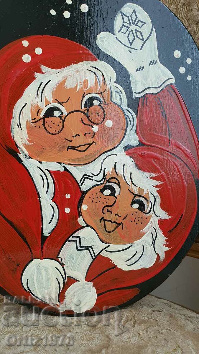 Norway - vintage Christmas tree oil painting. - 5 Norway - vintage Christmas tree oil painting. - 5